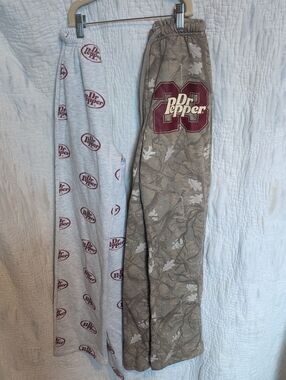 Kids' 2-Pack Dr. Pepper Sweatpants - Maroon Logo & Tan Camo